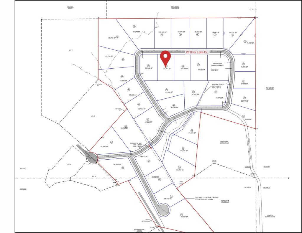 Homesites in Wildbriar at Starkville MS